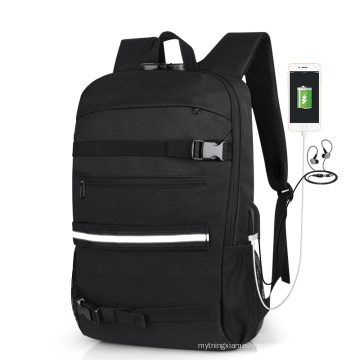 2022 Anti Theft Back Pack Unisex 15.6'' Laptop USB Charging Rucksacks Skateboard Sports Backpack